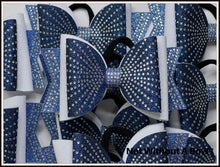 Load image into Gallery viewer, Rhinestone Burst Dolly Glitter Triple Layer Cheer Bow
