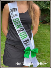 Load image into Gallery viewer, Gymnastics Senior Night Sash - Wide Sash - Customize Colors