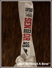 Load image into Gallery viewer, Dance Senior Night Sash - Wide Sash - Customize Colors
