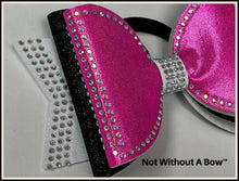 Load image into Gallery viewer, Rhinestone Glitter Dolly Glitter Triple Layer Cheer Bow