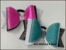 Load image into Gallery viewer, Rhinestone Glitter Dolly Glitter Triple Layer Cheer Bow