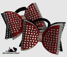 Load image into Gallery viewer, Mini Dolly Rhinestone Pigtail Bow - Triple Layer Rhinestone Dolly Bow - Sold Individually