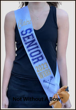 Load image into Gallery viewer, Cheer Senior Sash 2027 - Cheer Senior Night Sash - Wide Sash - Customize Colors