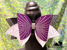Load image into Gallery viewer, XL Rhinestone Burst Dolly Glitter Cheer Bow - 3 Layer
