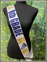 Load image into Gallery viewer, 8th Grade Sash - 8th Grade Cheer Sash - Customize Colors