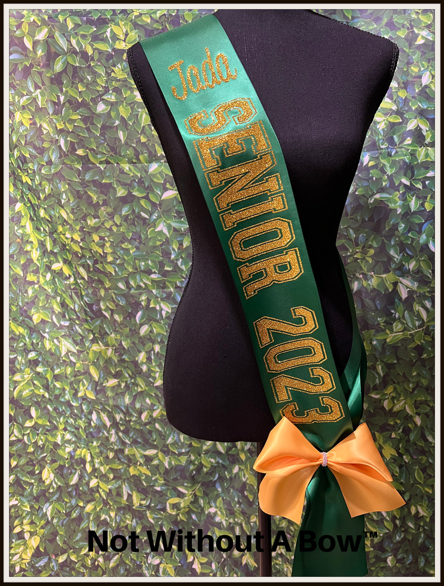 Senior 2025 Sash Senior 2025 Wide Sash Customize Colors