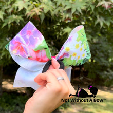 Load image into Gallery viewer, Tropical Hawaiian Luau Cheer Bow - NWAB Exclusive Sublimation Bow
