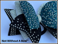 Load image into Gallery viewer, XL Rhinestone Scatter Dolly Glitter Cheer Bow
