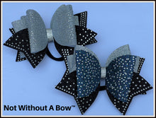 Load image into Gallery viewer, XL Rhinestone Scatter Dolly Glitter Cheer Bow