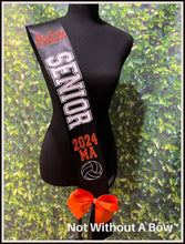 Load image into Gallery viewer, Volleyball Senior Sash 2027- Wide Sash - Customize Colors