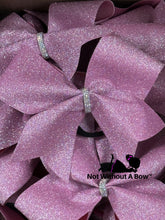 Load image into Gallery viewer, Solid Glitter Cheer Bow