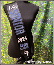 Load image into Gallery viewer, Drill Team Majorette Senior Sash 2026 - Wide Sash - Customize Colors