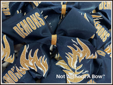Load image into Gallery viewer, Flames Fire Glitter Personalized Cheer Bow | NWAB Exclusive