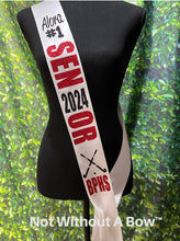 Load image into Gallery viewer, Field Hockey Senior Sash - Senior Sash - Field Hockey Sash - Captain Sash - Customize Colors