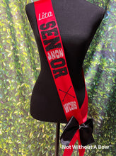Load image into Gallery viewer, Drill Team Double Baton Senior Sash - Customize Colors - Optional Pin Bow