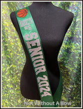 Load image into Gallery viewer, Senior Basketball Sash - Senior Sash - Basketball Sash - Customize Colors