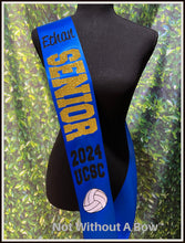Load image into Gallery viewer, Volleyball Senior Night Sash - Wide Sash - Customize Colors