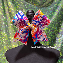 Load image into Gallery viewer, Paint Splatter Cheer Bow | White Background