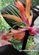 Load image into Gallery viewer, Tropical Hawaiian Luau Cheer Bow - NWAB Exclusive Sublimation Bow
