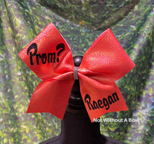 Load image into Gallery viewer, Promposal Cheer Bow - Prom Invite Cheer Bow | NWAB Exclusive