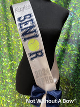 Load image into Gallery viewer, Tennis Senior 2027 Sash - Wide Sash - Customize Colors