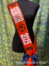 Load image into Gallery viewer, Soccer Senior Night Sash - Wide Sash - Customize Colors