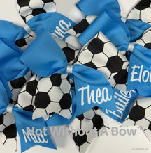 Load image into Gallery viewer, Soccer Bow Personalized | Customize Colors