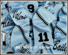 Load image into Gallery viewer, Softball Laces Bow Personalized | Customize Colors