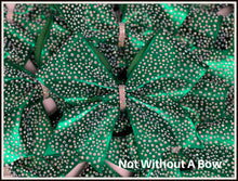 Load image into Gallery viewer, Competition Rhinestone Cheer Bow | Elite Rhinestone Cheer Bow - Clear or AB Crystal