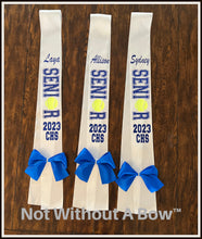 Load image into Gallery viewer, Tennis Senior 2027 Sash - Wide Sash - Customize Colors