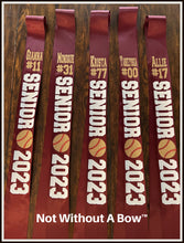 Load image into Gallery viewer, Softball Sash With Number - Softball Senior Sash - Customize Colors