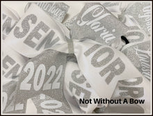 Load image into Gallery viewer, Senior Cheer Bow - Senior Softball Bow - Glitter Graduation Year Bow | NWAB Exclusive