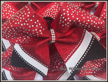 Load image into Gallery viewer, Intensity Bling Rhinestone Glitter Cheer Bow  |  NWAB Exclusive
