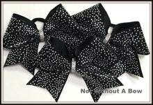 Load image into Gallery viewer, Competition Rhinestone Cheer Bow | Elite Rhinestone Cheer Bow - Clear or AB Crystal