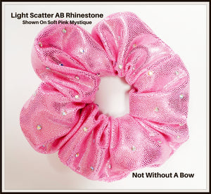 Light Scatter Rhinestone Scrunchie - Clear Rhinestones