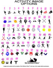 Load image into Gallery viewer, Outline Text Senior Sash with Text On Front &amp; Back  - Cheer Dance Basketball Soccer Drill Team Colorguard  - Wide Sash - Customize Colors
