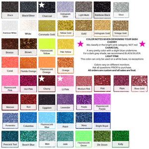 Cheer Senior Sash - Cheer Senior Night Sash - Cheer Senior 2026 - Wide Sash - Customize Colors