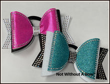 Load image into Gallery viewer, Rhinestone Glitter Dolly Glitter Triple Layer Cheer Bow
