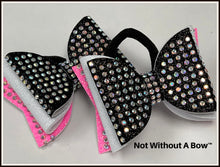Load image into Gallery viewer, Mini Dolly Rhinestone Pigtail Bow - Triple Layer Rhinestone Dolly Bow - Sold Individually
