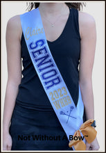 Load image into Gallery viewer, Cheer Senior Sash - Cheer Senior Night Sash - Cheer Senior 2024 - Wide Sash - Customize Colors
