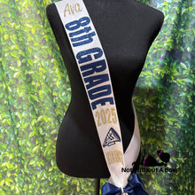Load image into Gallery viewer, 8th Grade Sash - 8th Grade Cheer Sash -  Customize Colors
