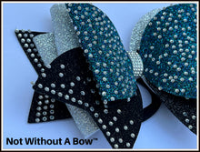 Load image into Gallery viewer, XL Rhinestone Scatter Dolly Glitter Cheer Bow
