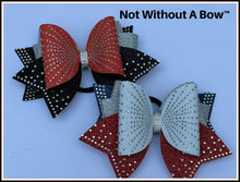 Load image into Gallery viewer, XL Rhinestone Burst Dolly Glitter Cheer Bow
