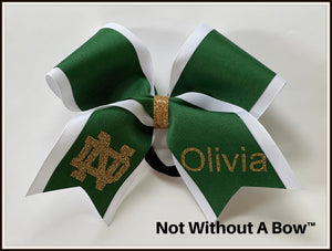 Double Layer Grosgrain Personalized Cheer Bow | Custom Kellie S