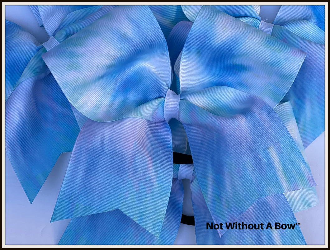Pastel Tye Dye Cheer Bow - NWAB Exclusive Sublimation Bow