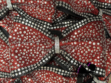 Load image into Gallery viewer, Glitzy Tailless Glitter Rhinestone Cheer Bow - Large
