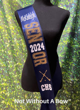 Load image into Gallery viewer, Field Hockey Senior Sash 2024 - Wide Sash - Customize Colors
