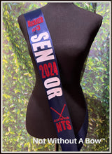 Load image into Gallery viewer, Hockey Senior Sash -  Senior Sash - Hockey Sash - Captain Sash - Customize Colors
