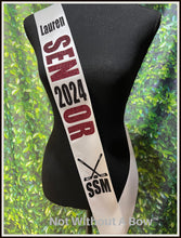 Load image into Gallery viewer, Hockey Senior Sash - Customize Colors
