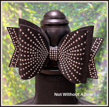 Load image into Gallery viewer, Rhinestone Burst Dolly Glitter Triple Layer Cheer Bow
